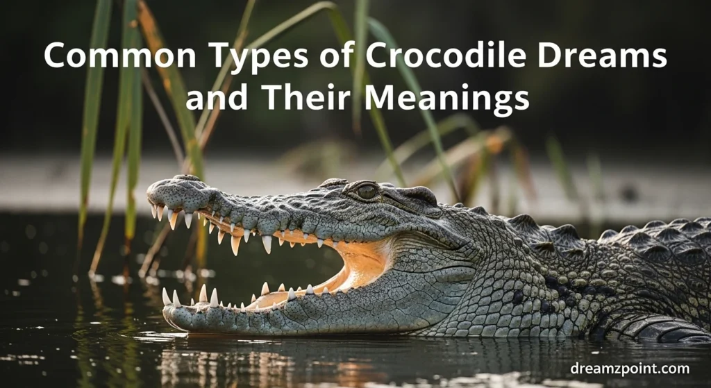 Common Types of Crocodile Dreams and Their Meanings