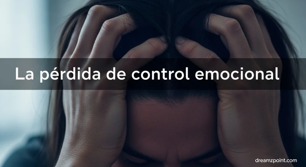 La pérdida de control emocional