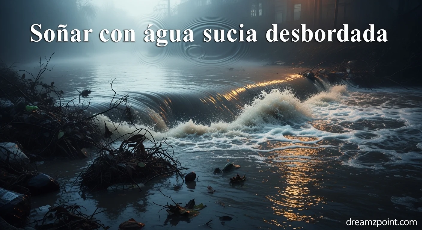 Soñar con agua sucia desbordada