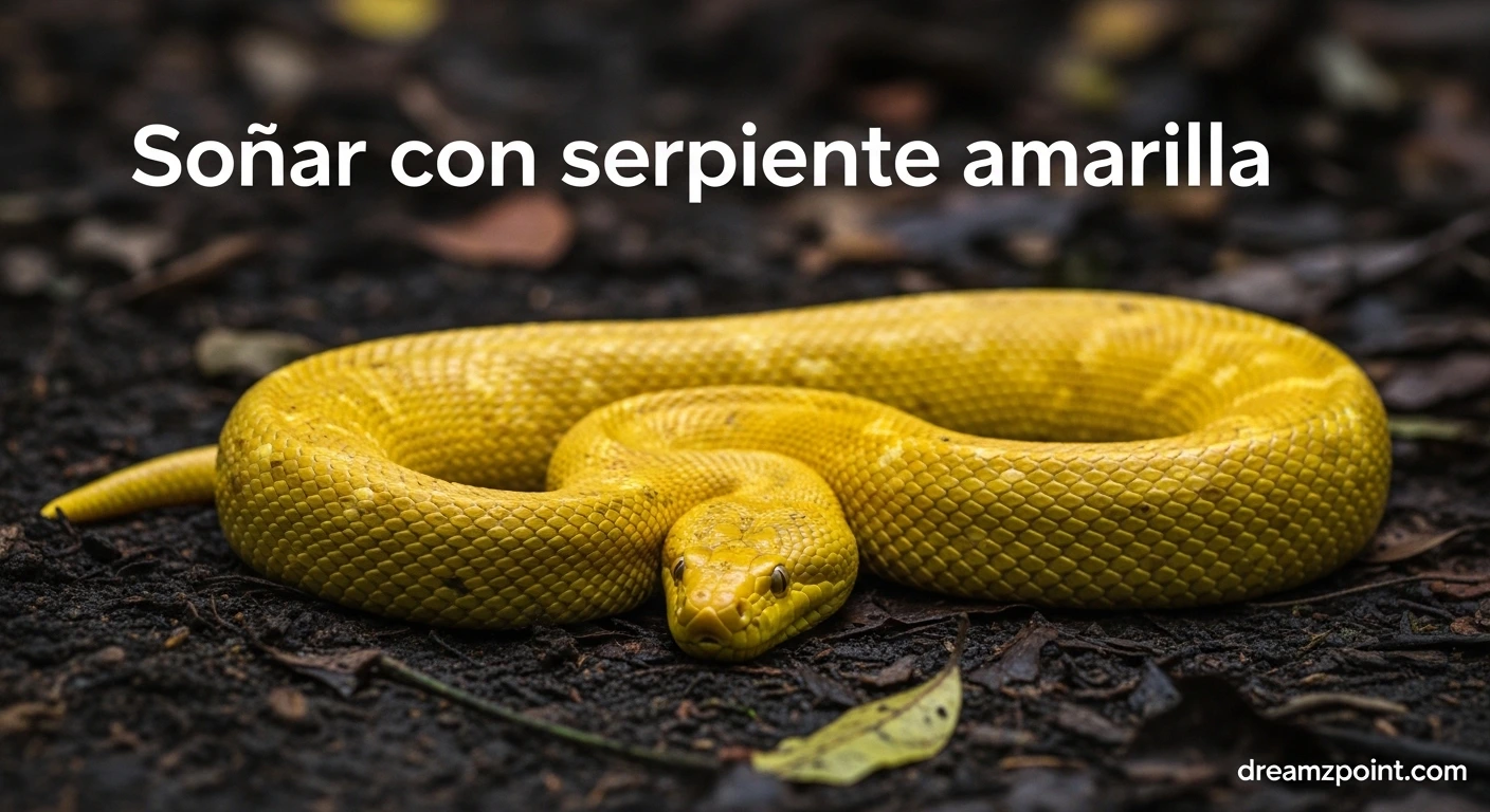 Soñar con serpiente amarilla