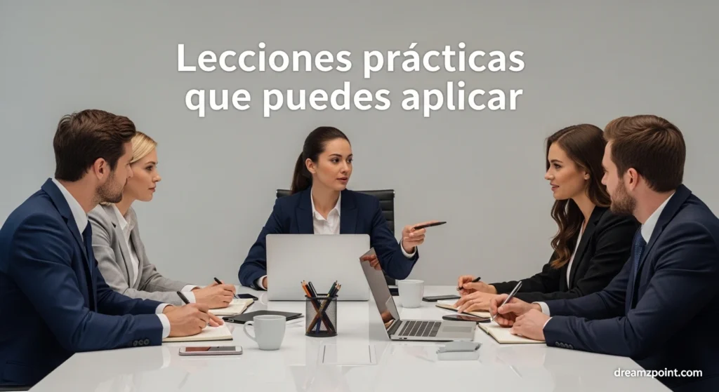 Lecciones prácticas que puedes aplicar
