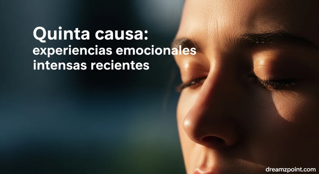 Quinta causa: experiencias emocionales intensas recientes