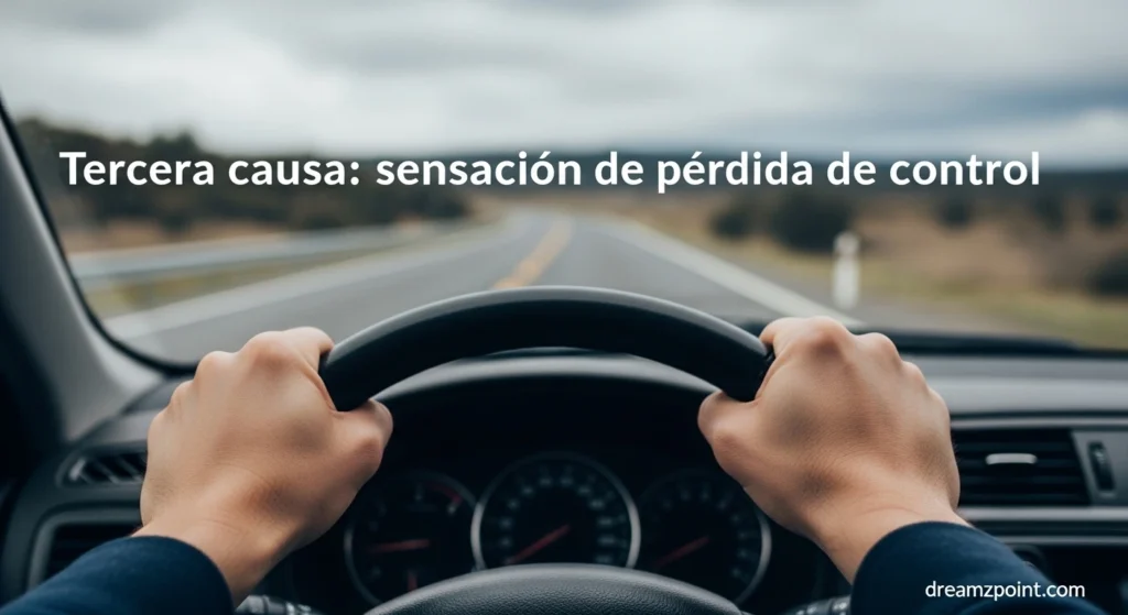 Tercera causa: sensación de pérdida de control
