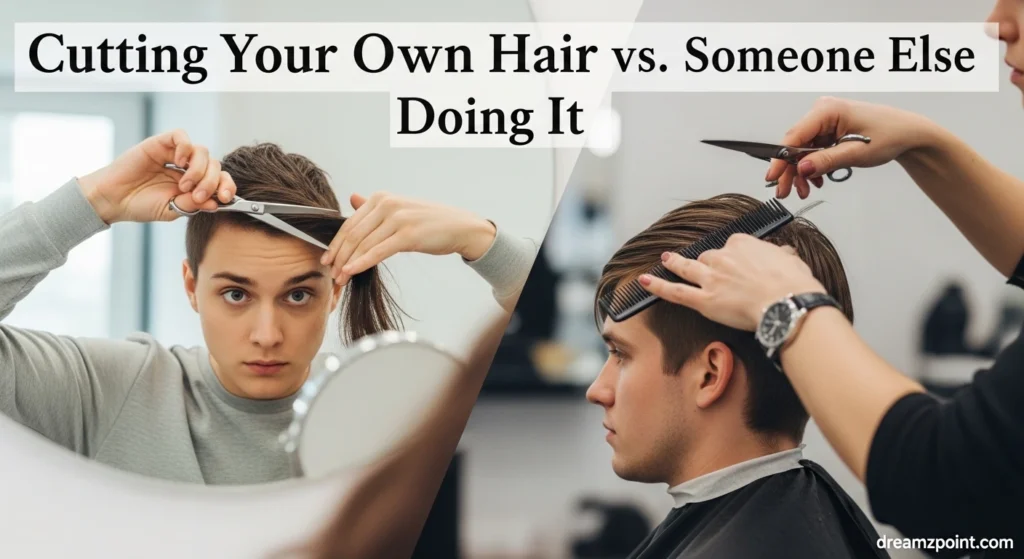 Cutting Your Own Hair vs. Someone Else Doing It