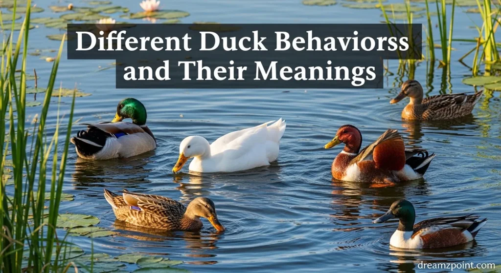 Different Duck Behaviors and Their Meanings