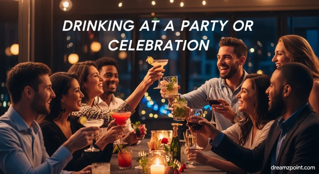 Drinking at a Party or Celebration