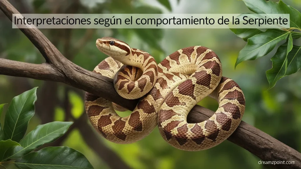 Interpretaciones según el comportamiento de la serpiente