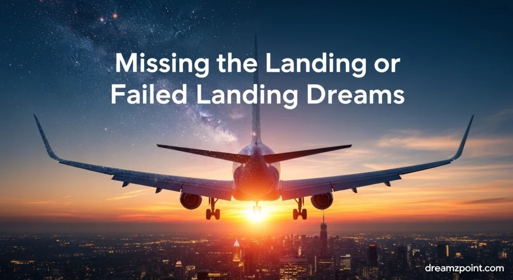 Missing the Landing or Failed Landing Dreams