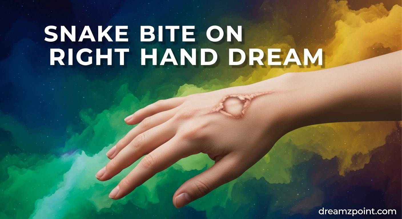 Snake Bite on Right Hand Dream