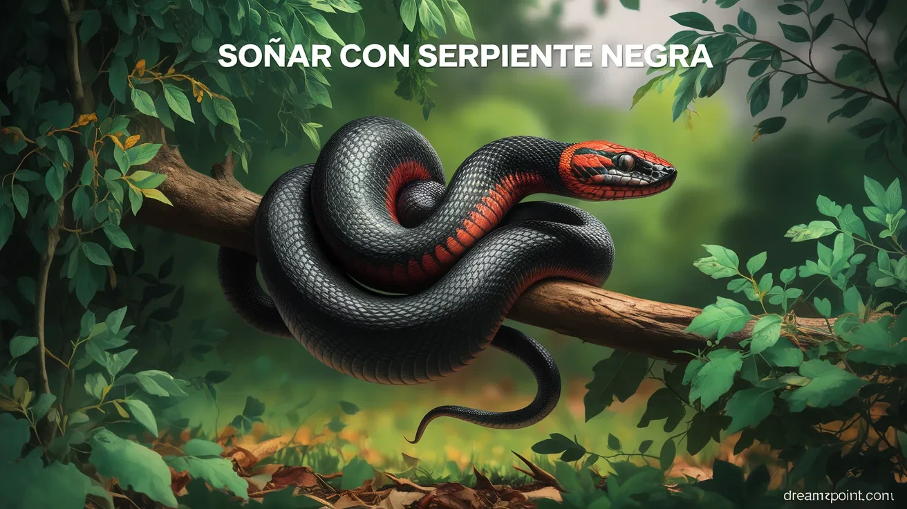 Soñar con serpiente negra