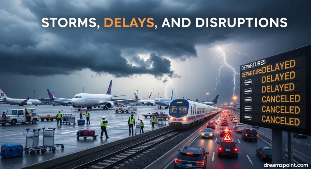 Storms, Delays, and Disruptions