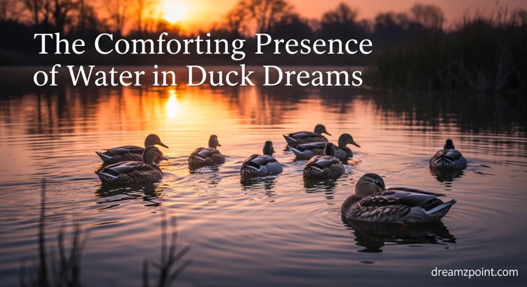 The Comforting Presence of Water in Duck Dreams