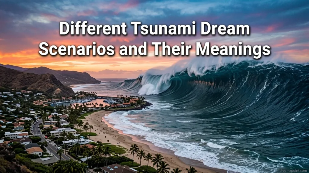 Different Tsunami Dream Scenarios and Their Meanings