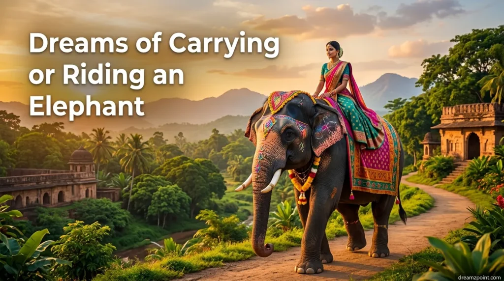 Dreams of Carrying or Riding an Elephant
