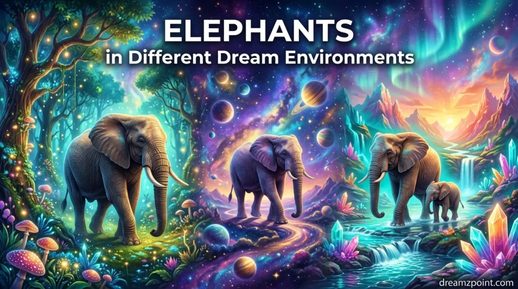Elephants in Different Dream Environments