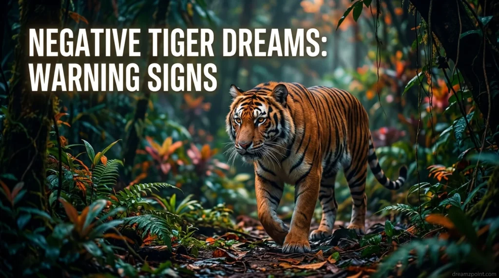 Negative Tiger Dreams: Warning Signs