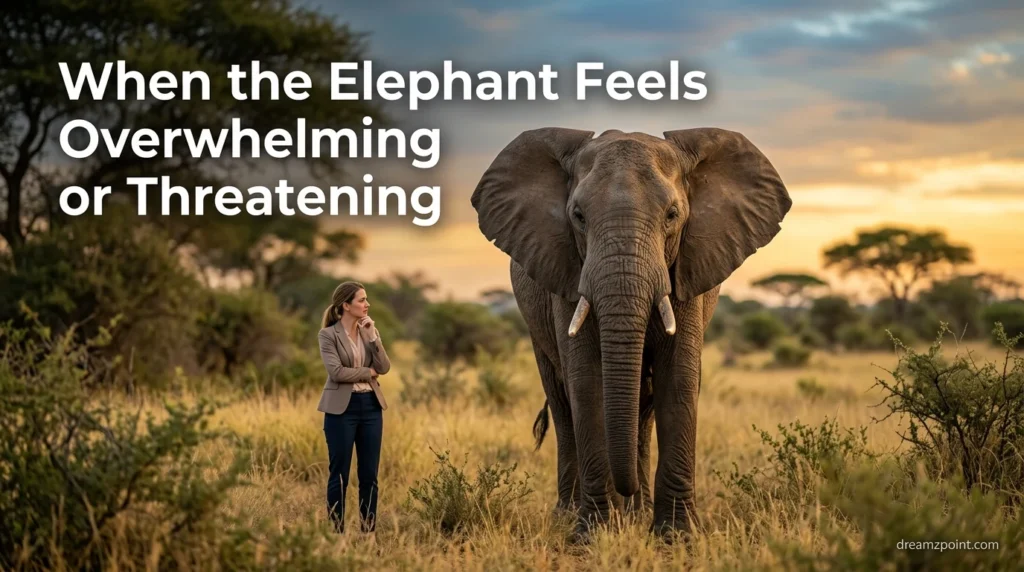 When the Elephant Feels Overwhelming or Threatening