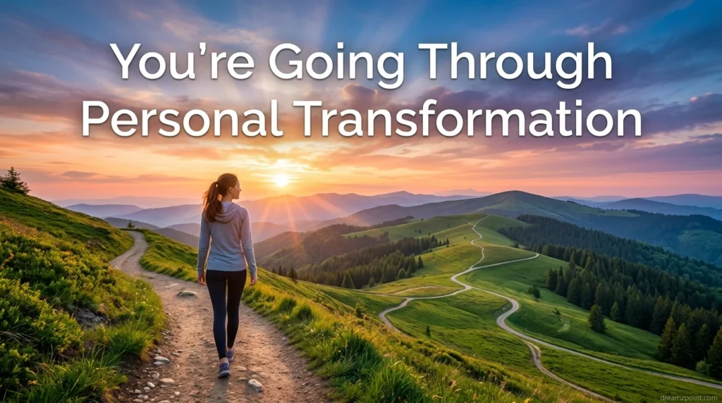 You're Going Through Personal Transformation