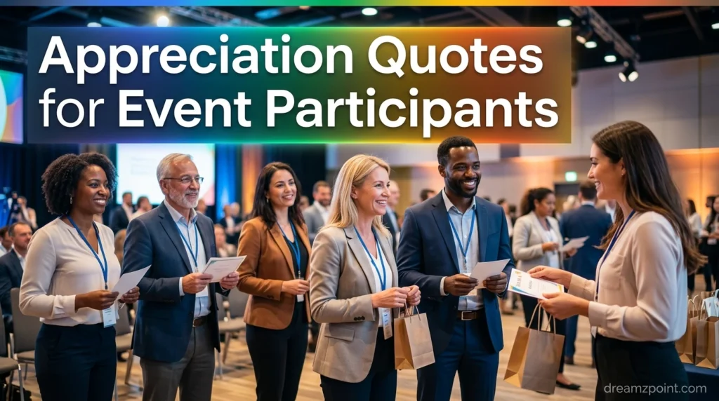Appreciation Quotes for Event Participants