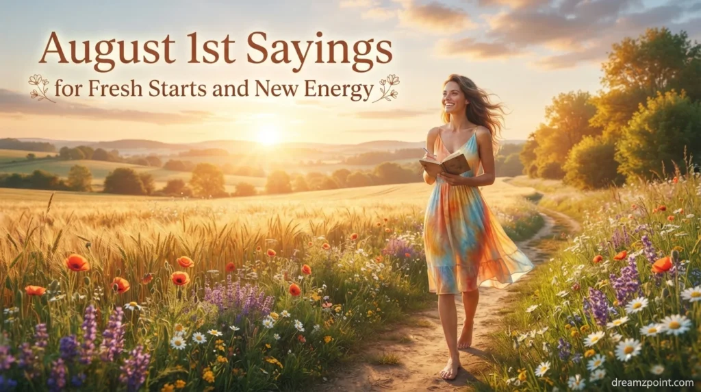 August 1st Sayings for Fresh Starts and New Energy