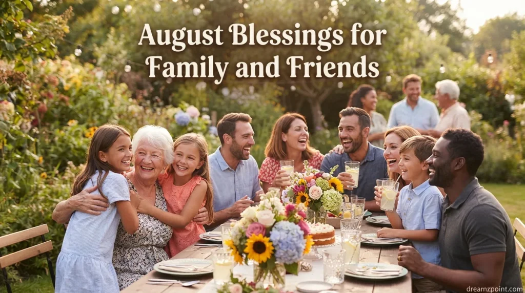 August Blessings for Family and Friends