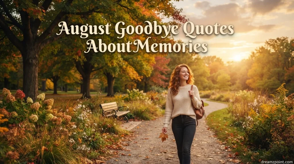 August Goodbye Quotes About Memories
