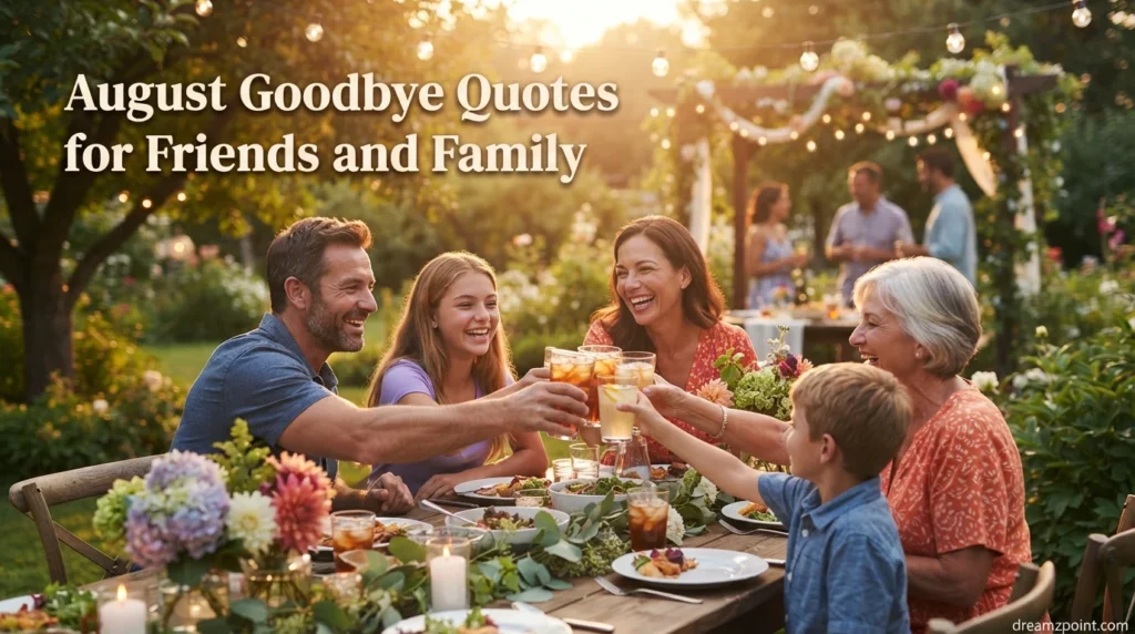 August Goodbye Quotes for Friends and Family