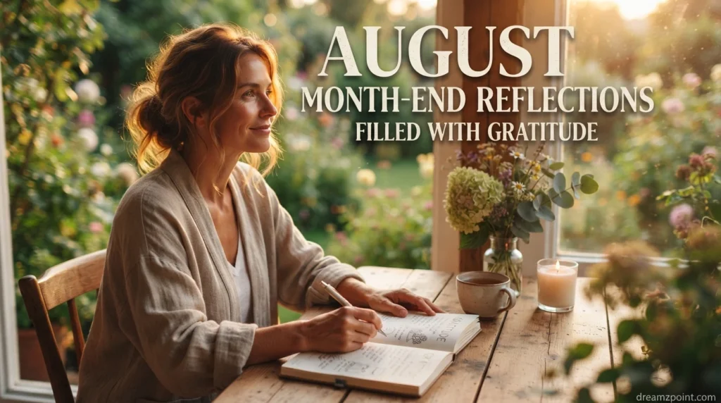 August Month-End Reflections Filled With Gratitude