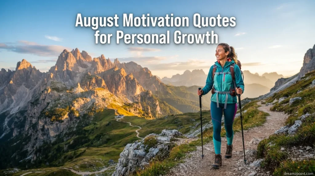 August Motivation Quotes for Personal Growth
