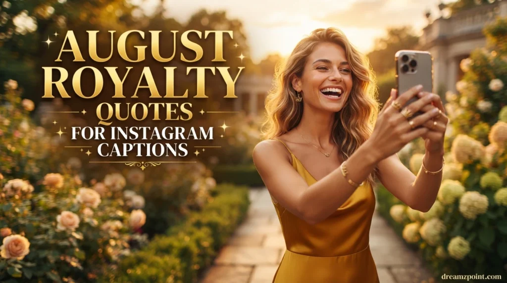 August Royalty Quotes for Instagram Captions