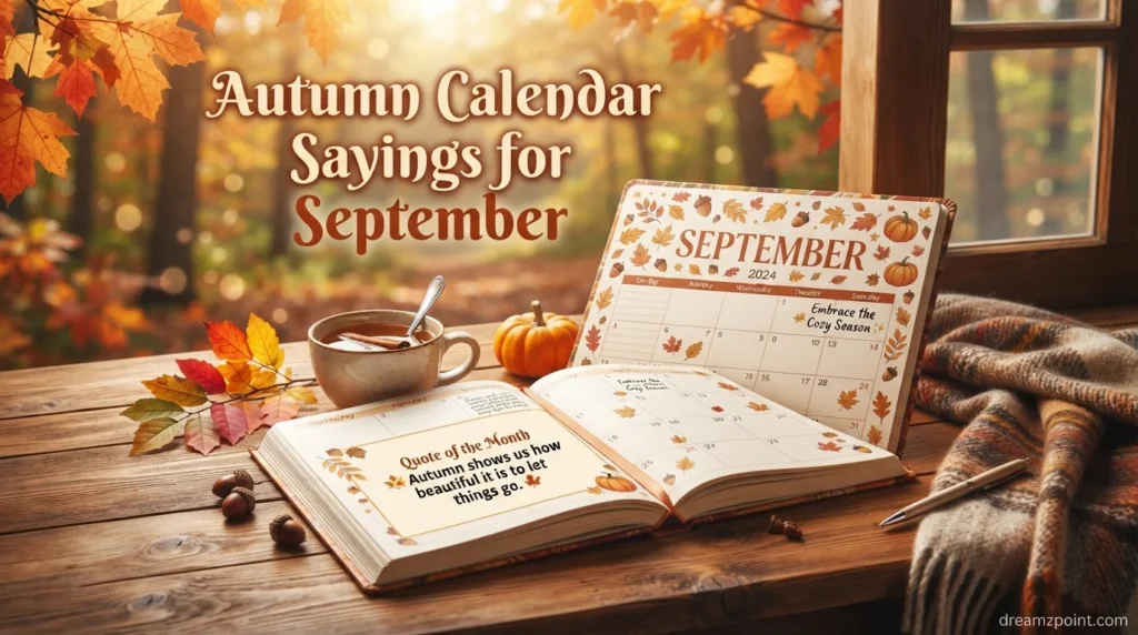 Autumn Calendar Sayings for September