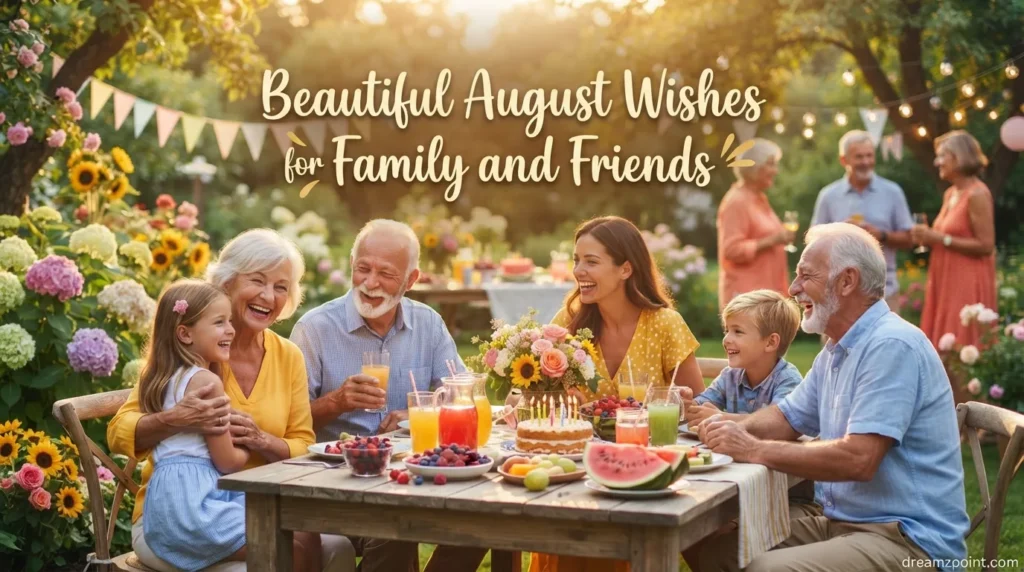 Beautiful August Wishes for Family and Friends