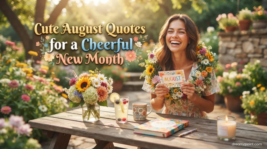 Cute August Quotes for a Cheerful New Month