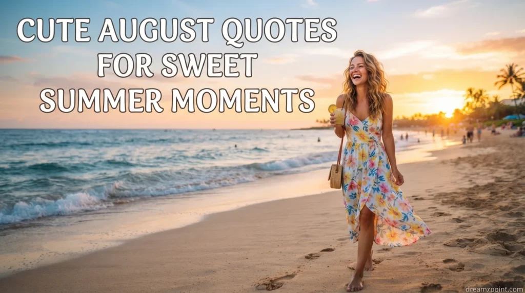 Cute August Quotes for Sweet Summer Moments