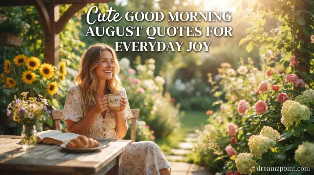 Cute Good Morning August Quotes for Everyday Joy
