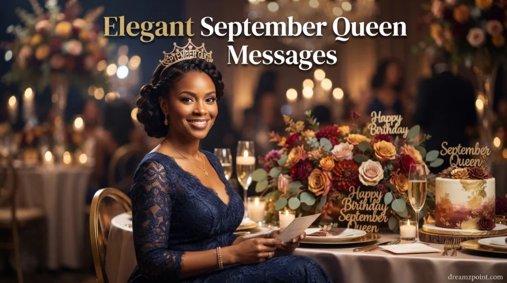 Elegant September Queen Messages