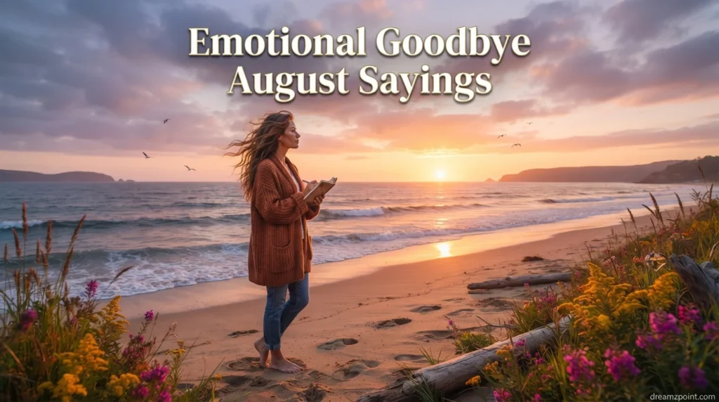 Emotional Goodbye August Sayings