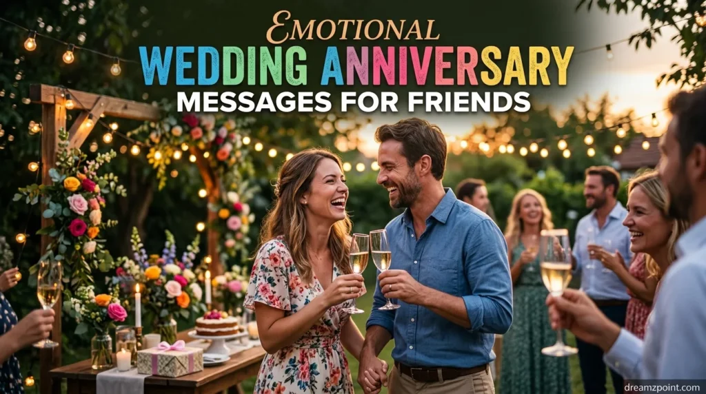 Emotional Wedding Anniversary Messages for Friends