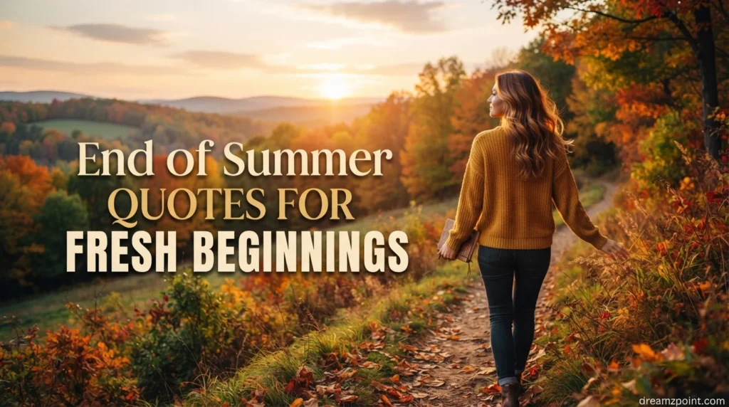 End of Summer Quotes for Fresh Beginnings