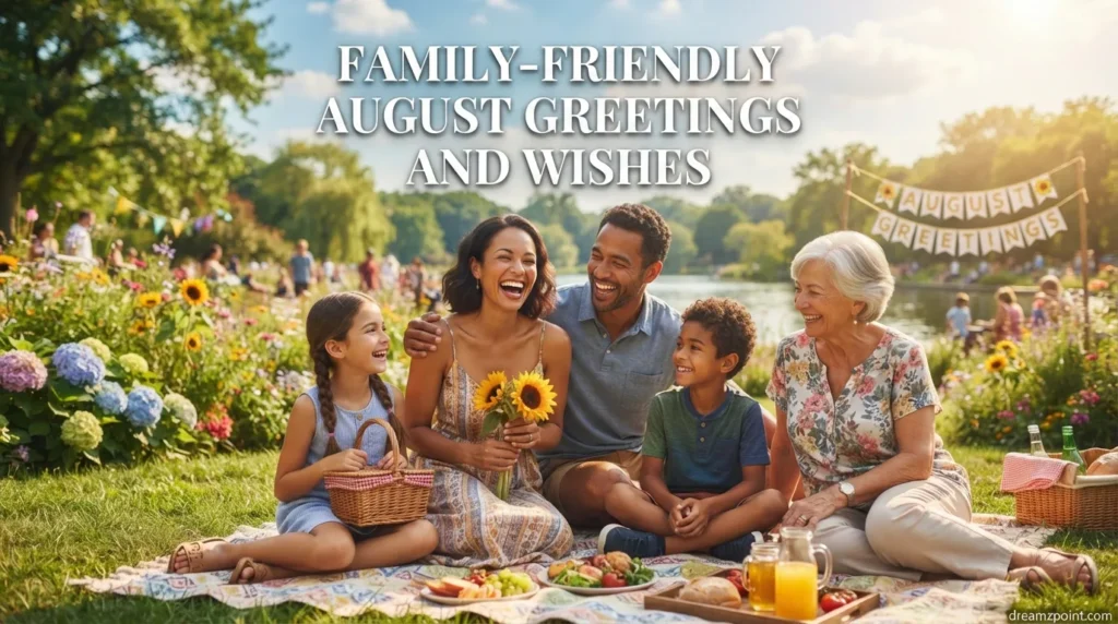 Family-Friendly August Greetings and Wishes