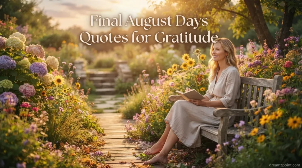 Final August Days Quotes for Gratitude