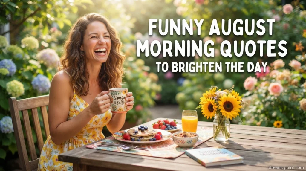 Funny August Morning Quotes to Brighten the Day