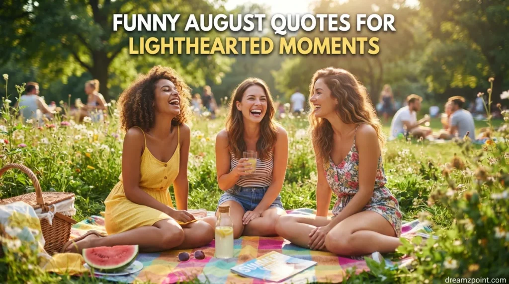 Funny August Quotes for Lighthearted Moments