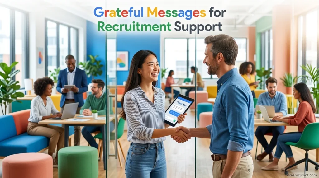 Grateful Messages for Recruitment Support