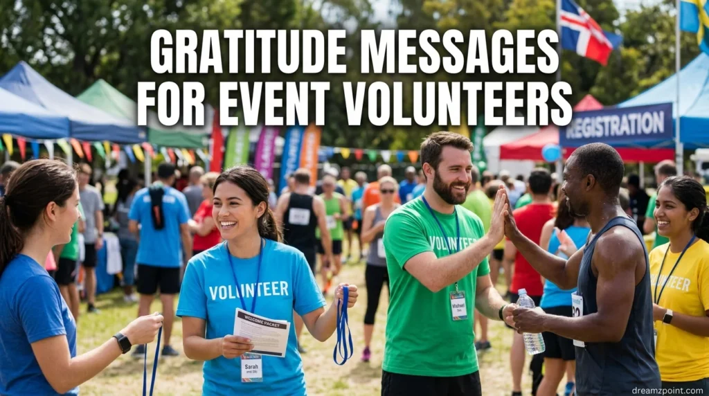 Gratitude Messages for Event Volunteers