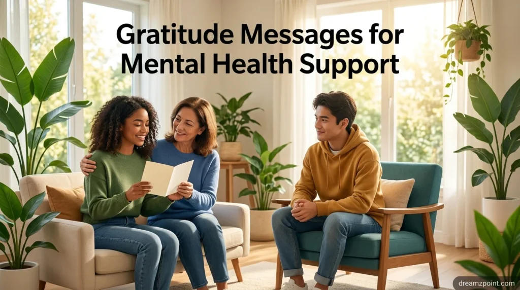 Gratitude Messages for Mental Health Support