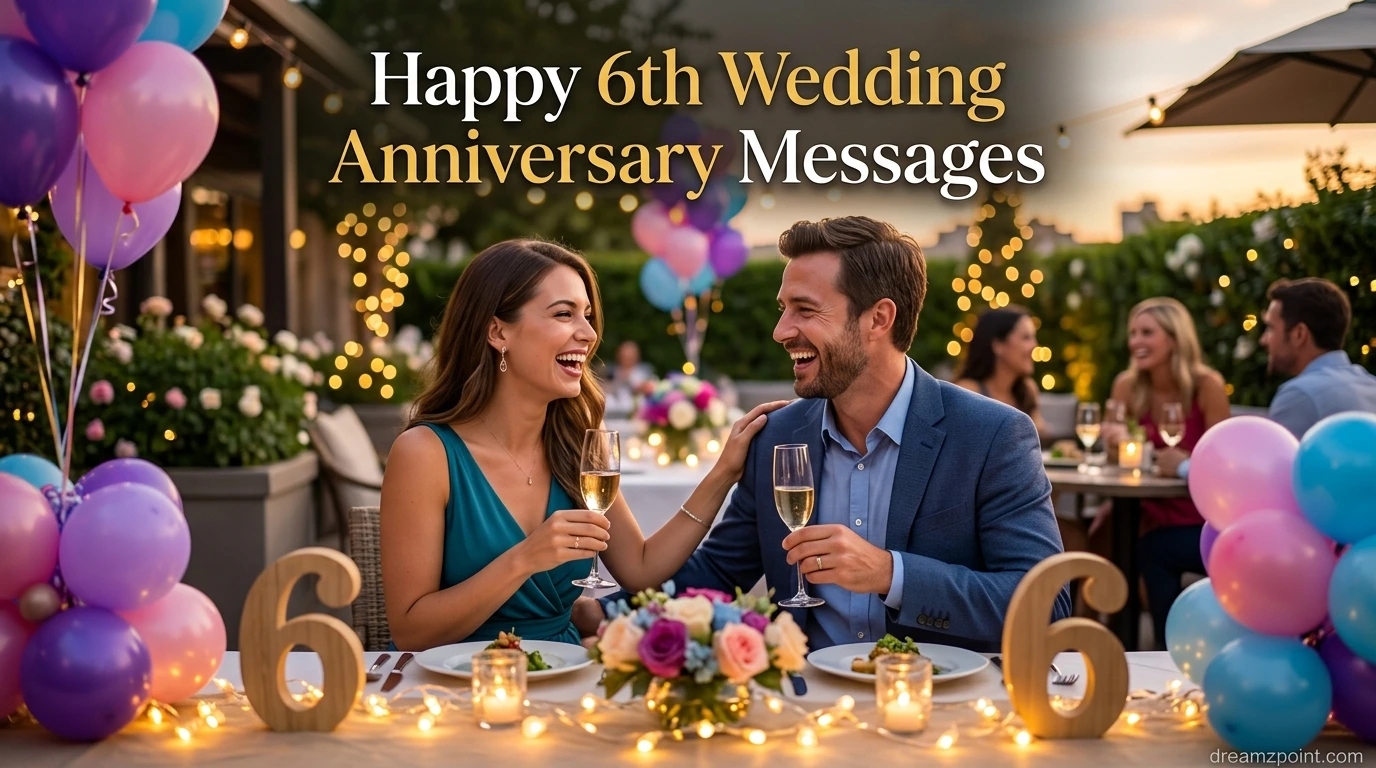 Happy 6th Wedding Anniversary Messages