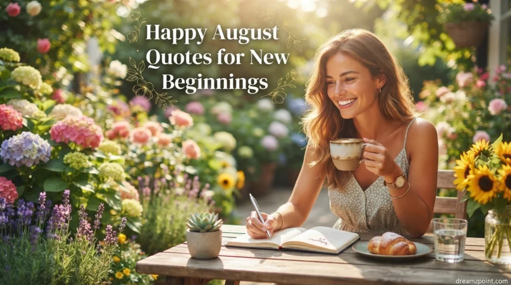 Happy August Quotes for New Beginnings