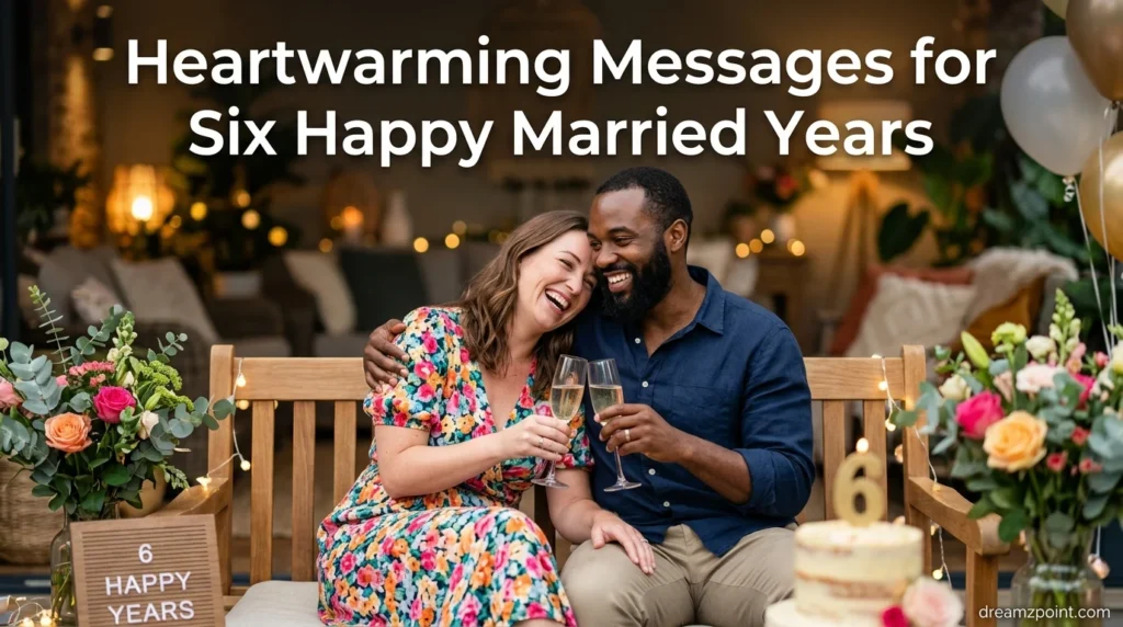 Heartwarming Messages for Six Happy Married Years
