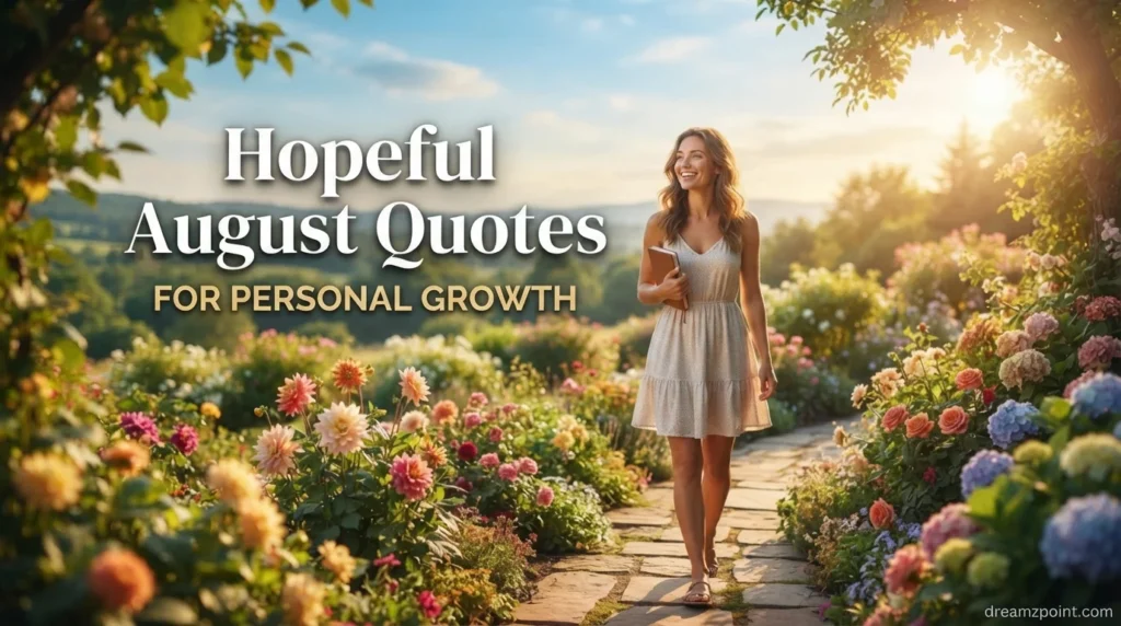Hopeful August Quotes for Personal Growth